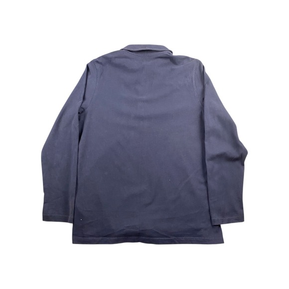 Brooks Brothers Long‎ Sleeve Polo Shirt Navy Blue Pocket XL Cotton - Picture 8 of 8